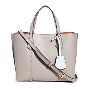 Tory Burch Perry Small Tote Bag in Grey Heron